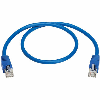Câble Ethernet SSTP Cat8 40G sans accroc Tripp Lite par Eaton (RJ45 M/M), PoE, bleu, 0,6 m (2 pi) N272-F02-BL