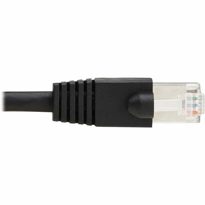 Câble Ethernet SSTP Cat8 40G sans accroc Tripp Lite par Eaton (RJ45 M/M), PoE, noir, 1,5 m (5 pi) N272-F05-BK