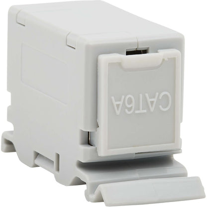 Tripp Lite by Eaton Cat6a Shielded In-Line DIN-Rail Mountable Snap-In Coupler (RJ45 F/F), TAA N235-D01-SH-6A