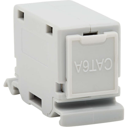 Tripp Lite by Eaton Cat6a Shielded In-Line DIN-Rail Mountable Snap-In Coupler (RJ45 F/F), TAA N235-D01-SH-6A