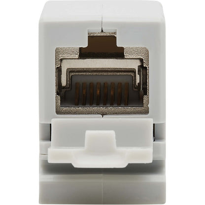 Tripp Lite by Eaton Cat6a Shielded In-Line DIN-Rail Mountable Snap-In Coupler (RJ45 F/F), TAA N235-D01-SH-6A