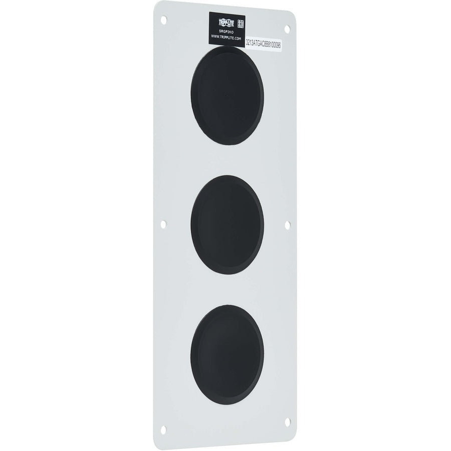 Tripp Lite by Eaton SmartRack Cable Gland Plate for NEMA-Rated Enclosure Cabinets, 3 Ports (2 in.) SRGP2KO