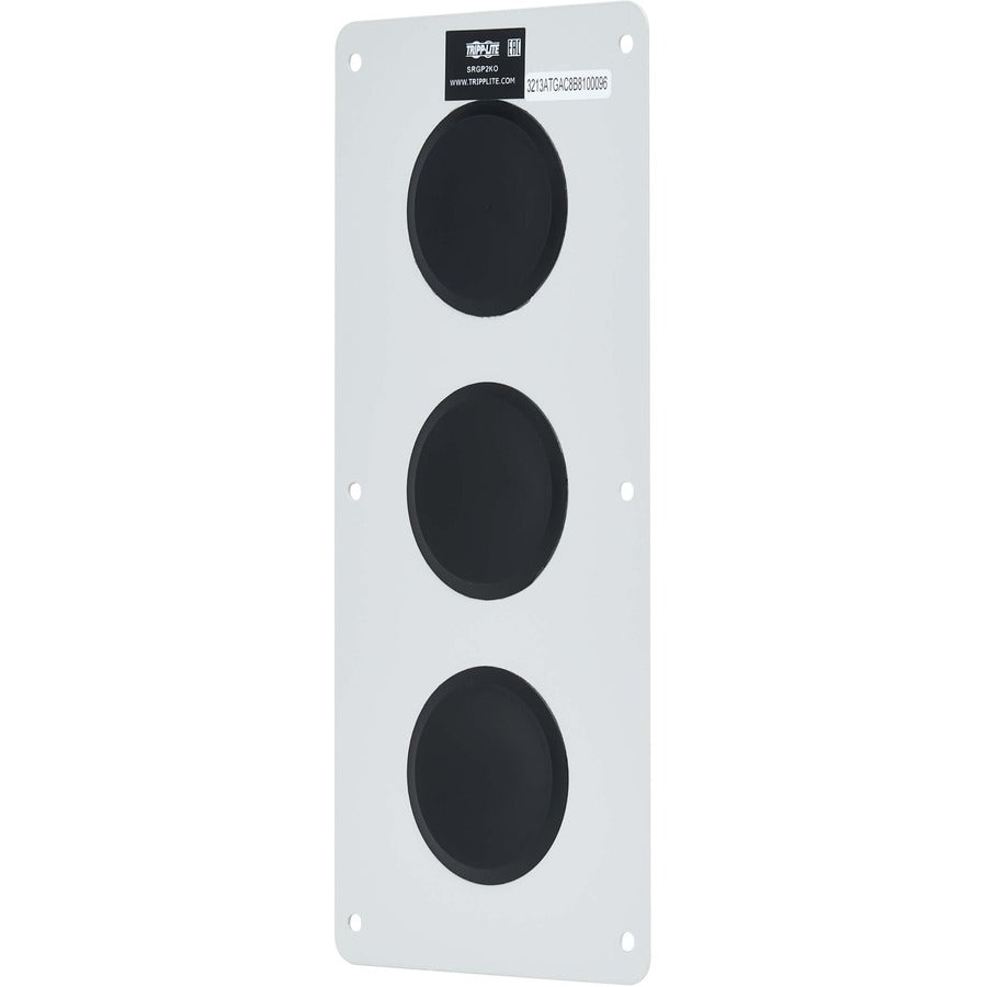 Tripp Lite by Eaton SmartRack Cable Gland Plate for NEMA-Rated Enclosure Cabinets, 3 Ports (2 in.) SRGP2KO