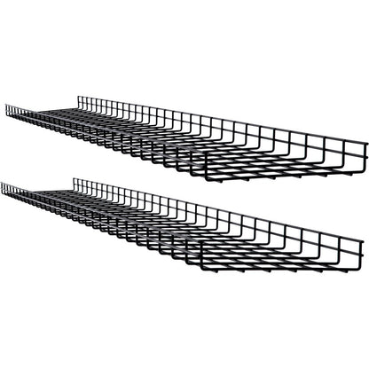 Chemin de câbles en treillis métallique Tripp Lite par Eaton - 300 x 50 x 1 500 mm (12 po x 2 po x 5 pi), paquet de 2 SRWB12210X2STR