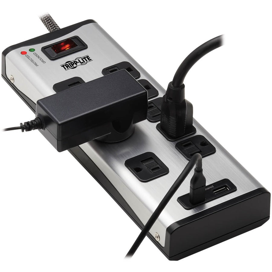 Parasurtenseur/protecteur de surtension à 8 prises Tripp Lite par Eaton Protect It! TLM88USBC TLM88USBC