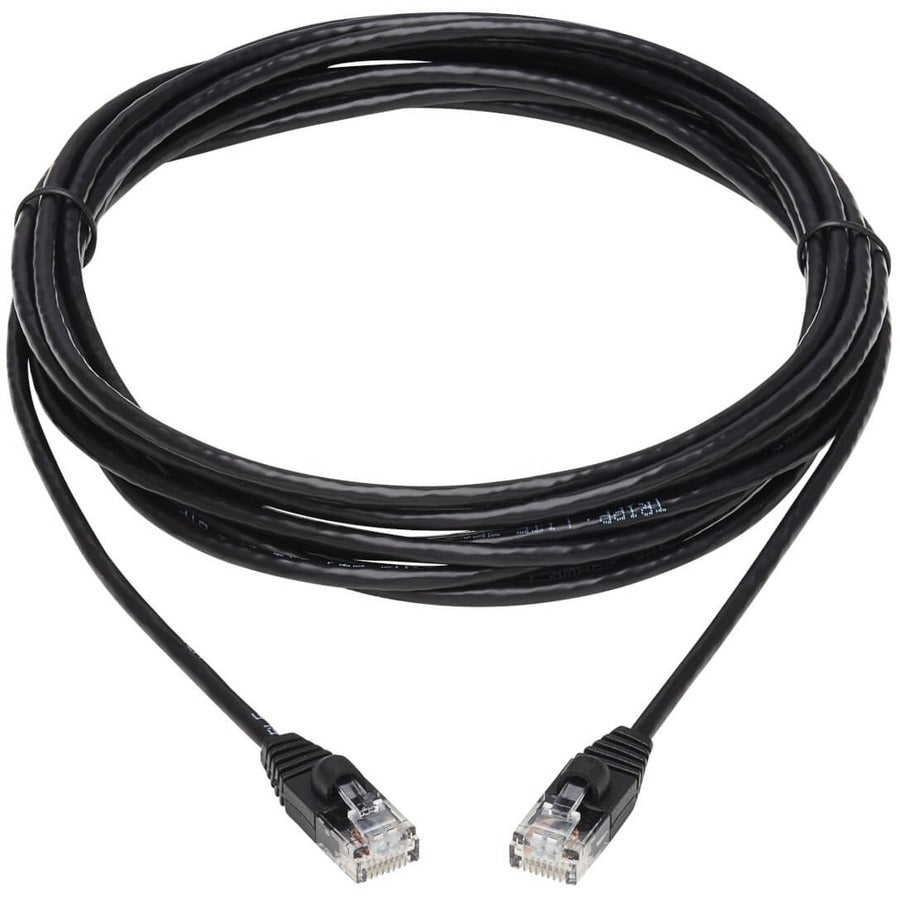 Câble de raccordement réseau UTP moulé Cat6a 10G anti-accroc Tripp Lite by Eaton (M/M), noir, 15 pi. N261-S15-BK