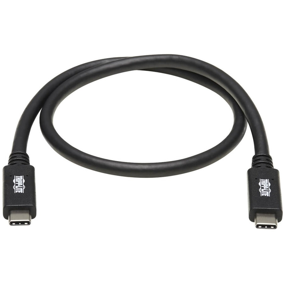 Câble USB-C vers USB-C Tripp Lite par Eaton (M/M) - USB 3.1 Gen 2, 10 Gbit/s, Thunderbolt 3, 20 pouces U420-20N-G2-5A