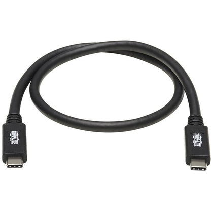 Câble USB-C vers USB-C Tripp Lite par Eaton (M/M) - USB 3.1 Gen 2, 10 Gbit/s, Thunderbolt 3, 20 pouces U420-20N-G2-5A