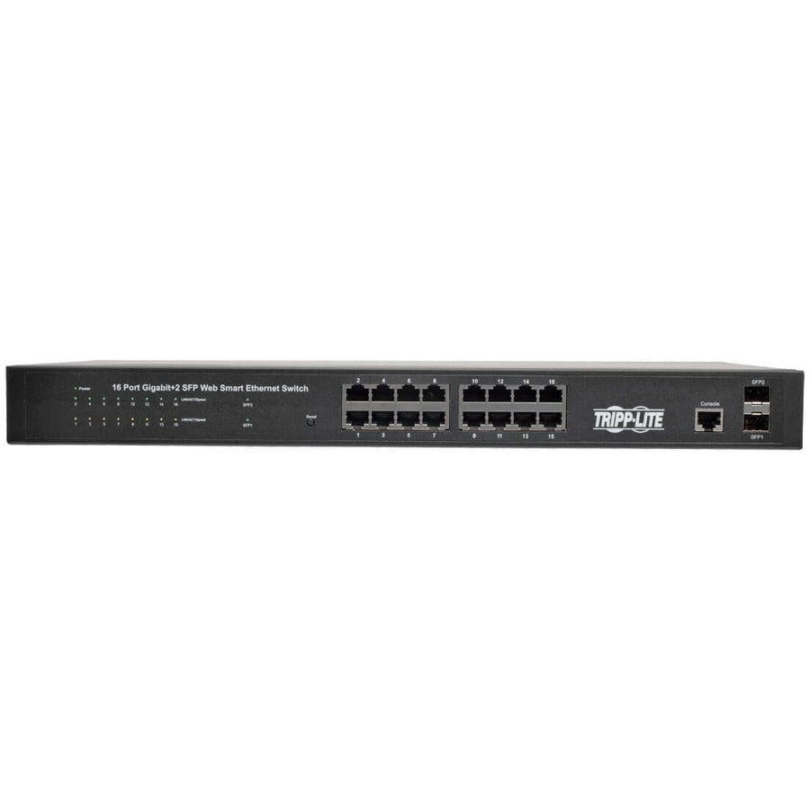 Commutateur réseau géré Web-Smart Gigabit L2 à 16 ports Tripp Lite par Eaton NGS16C2 NGS16C2