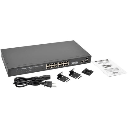 Commutateur réseau géré Web-Smart Gigabit L2 à 16 ports Tripp Lite par Eaton NGS16C2 NGS16C2