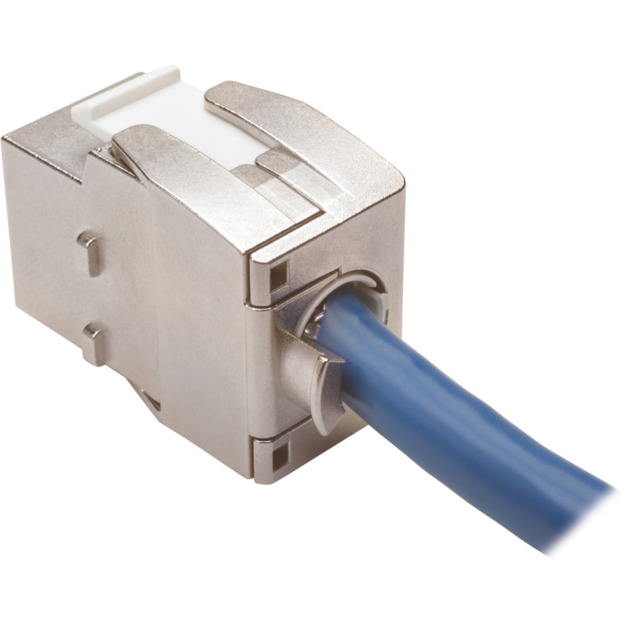 Prise Keystone Cat6a sans outil Tripp Lite par Eaton, gris BHDBT-001-KJ-GY