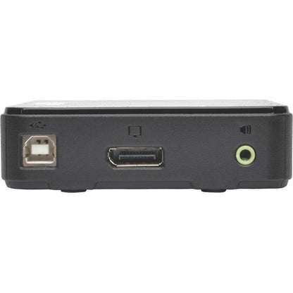 Commutateur KVM DisplayPort 1.2 à 2 ports Tripp Lite par Eaton avec audio, câbles et partage de périphériques USB B004-DP2UA2-K