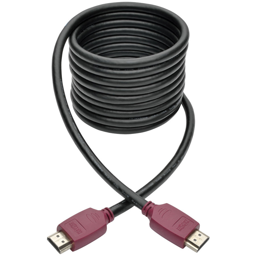 Câble HDMI haute vitesse haut de gamme Tripp Lite par Eaton P569-010-CERT avec Ethernet (M/M), 10 pi P569-010-CERT