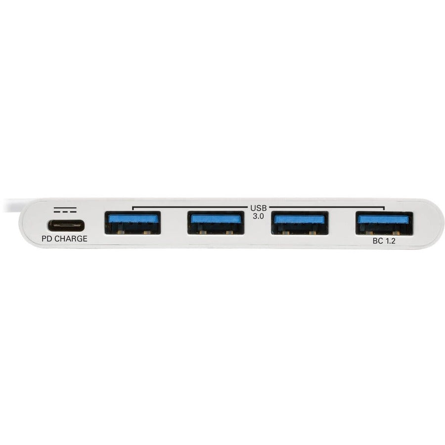 Hub portable USB 3.1 Gen 1 à 4 ports Tripp Lite par Eaton, USB-C vers (x4) USB-A, avec port de chargement USB-C U460-004-4A-C