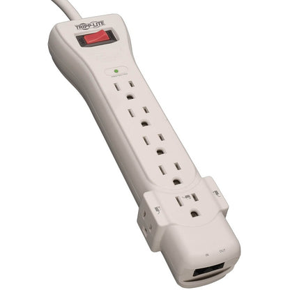 Multiprise avec parasurtenseur Tripp Lite 120 V, 7 prises RJ11, cordon de 6 pi, 1 080 joules - 7 x NEMA 5-15R - 1 800 VA - 1 080 J - Entrée 120 V CA - Sortie 120 V CA SUPER6TEL