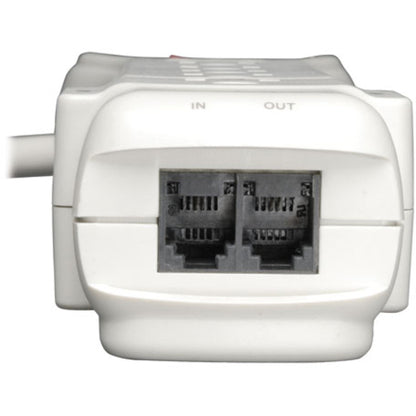 Multiprise avec parasurtenseur Tripp Lite 120 V, 7 prises RJ11, cordon de 6 pi, 1 080 joules - 7 x NEMA 5-15R - 1 800 VA - 1 080 J - Entrée 120 V CA - Sortie 120 V CA SUPER6TEL