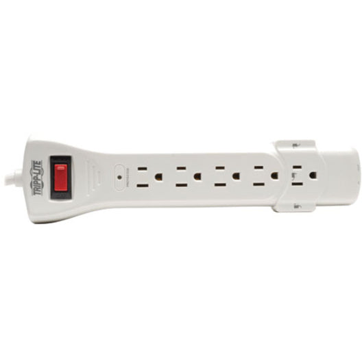 Multiprise avec parasurtenseur Tripp Lite 120 V, 7 prises RJ11, cordon de 6 pi, 1 080 joules - 7 x NEMA 5-15R - 1 800 VA - 1 080 J - Entrée 120 V CA - Sortie 120 V CA SUPER6TEL