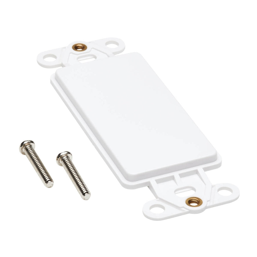 Plaque centrale Tripp Lite par Eaton, style Decora - Vertical, vierge N042D-100V-WH