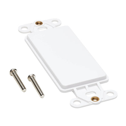 Plaque centrale Tripp Lite par Eaton, style Decora - Vertical, vierge N042D-100V-WH