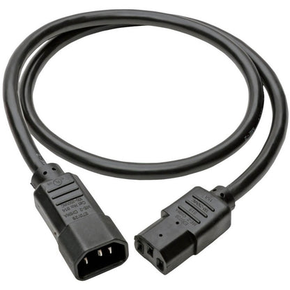 Câble d'extension de cordon d'alimentation Tripp Lite 3 pieds C14 à C13 robuste 15 A 14 AWG 3' P005-003
