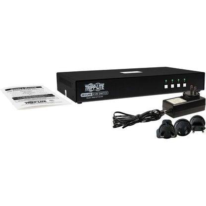 Commutateur KVM DisplayPort 4 ports certifié NIAP PP4.0 Tripp Lite par Eaton B002-DP1A4-N4 B002-DP1A4-N4
