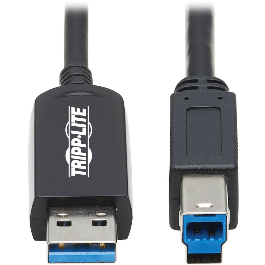 Tripp Lite by Eaton U328F-15M USB 3.2 Gen 1 Fiber Active Optical Cable, M/M, Black, 15 m (49 ft.) U328F-15M
