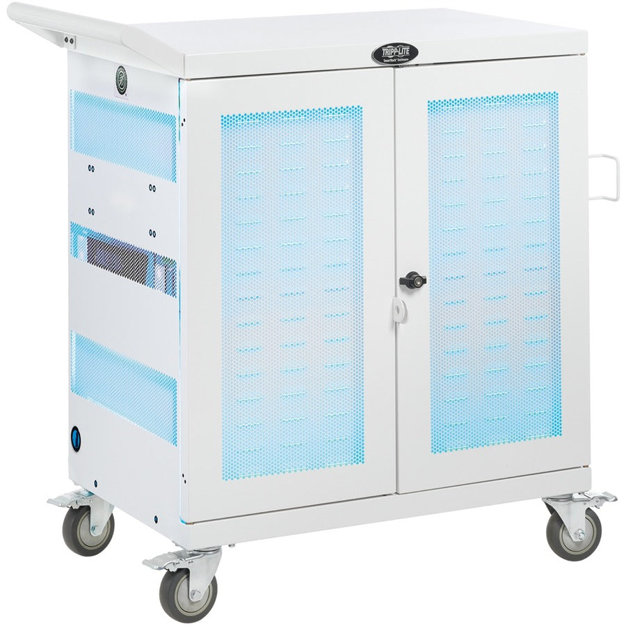 Chariot de chargement UV de qualité hospitalière pour 32 appareils Tripp Lite par Eaton CSC32USBWHG, blanc CSC32USBWHG