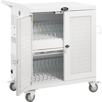 Chariot de chargement UV de qualité hospitalière pour 32 appareils Tripp Lite par Eaton CSC32USBWHG, blanc CSC32USBWHG