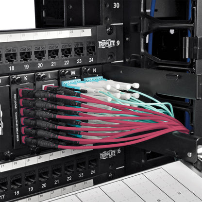 Câble de raccordement multimode MTP/MPO Tripp Lite par Eaton N845-05M-12-MG, magenta, 5 m N845-05M-12-MG