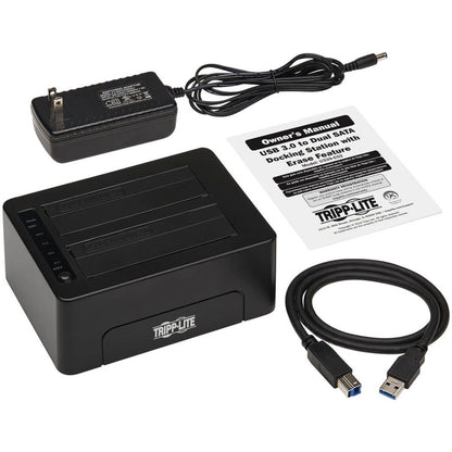Boîtier de disque dur Tripp Lite by Eaton U339-E02 - Interface hôte USB 3.0 Type B - Prise en charge UASP externe - Noir U339-E02