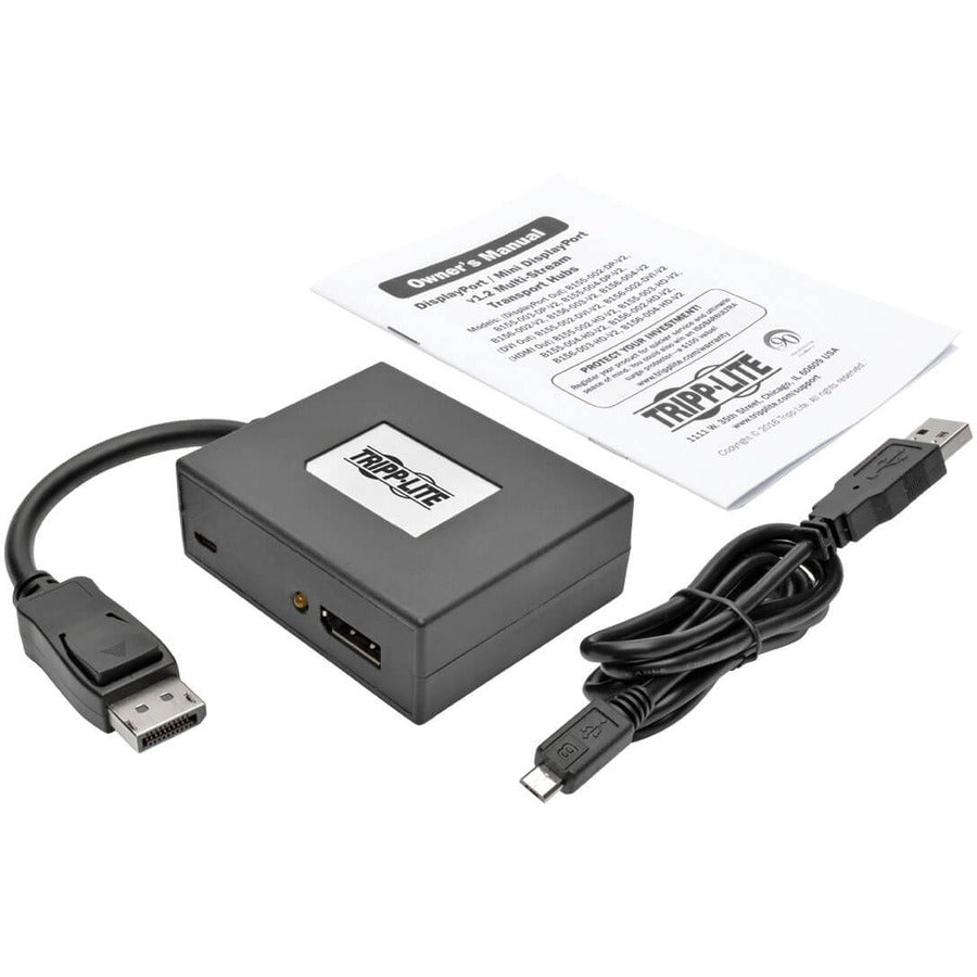 Hub DisplayPort 1.2 MST à 2 ports Tripp Lite par Eaton B156-002-V2 B156-002-V2