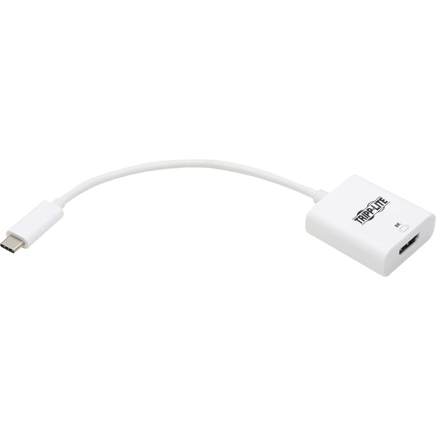 Adaptateur USB-C vers HDMI Tripp Lite par Eaton (M/F) - 8K, HDR, 4:4:4, HDCP 2.3, blanc U444-06N-HD8KW