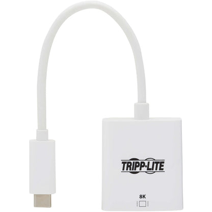 Adaptateur USB-C vers HDMI Tripp Lite par Eaton (M/F) - 8K, HDR, 4:4:4, HDCP 2.3, blanc U444-06N-HD8KW