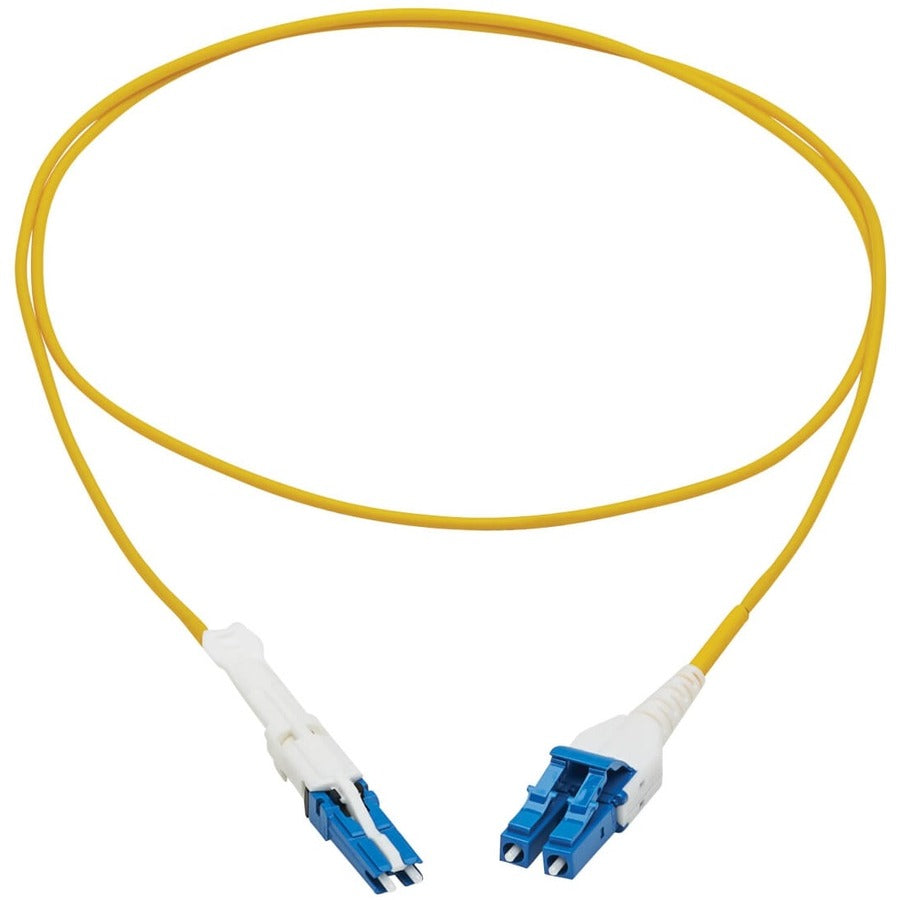 Câble à fibre optique monomode duplex 400 Gb 9/125 OS2 Tripp Lite par Eaton N381L-01M, jaune, 1 m N381L-01M