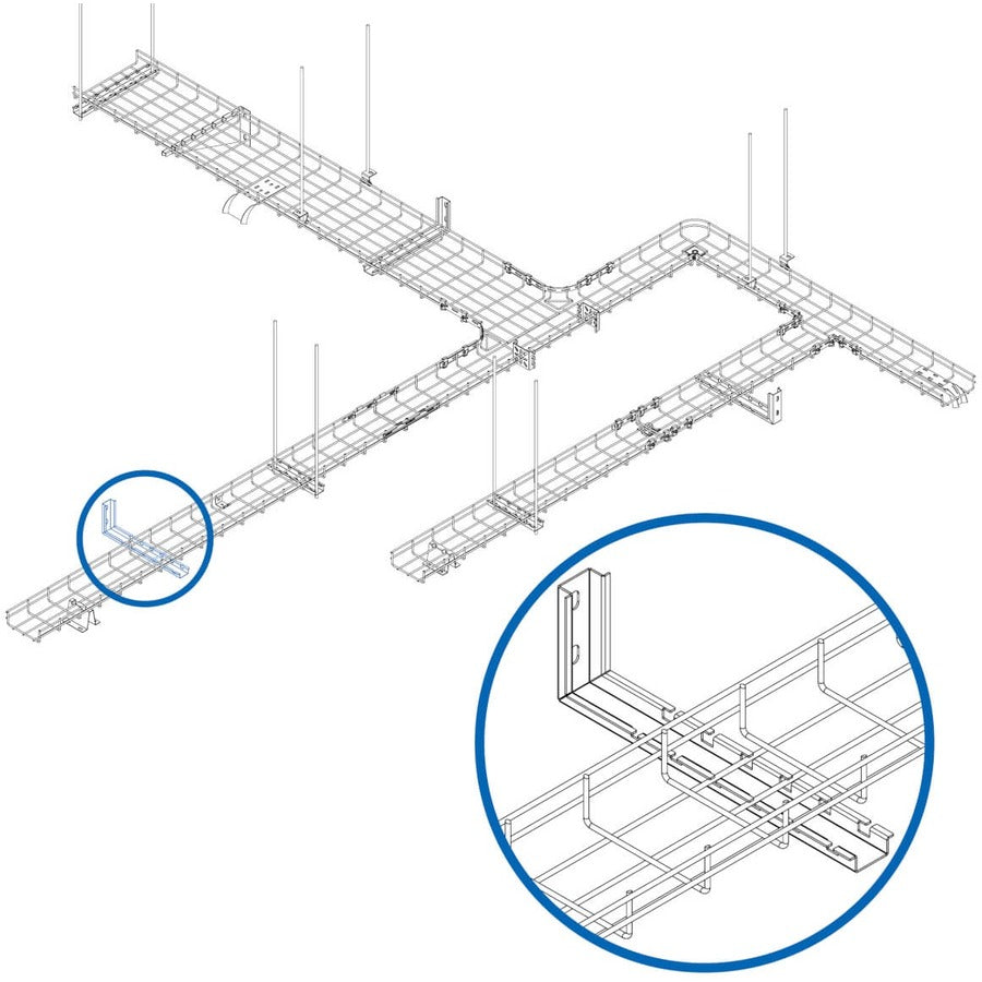 Tripp Lite by Eaton SmartRack SRWBWALLBRKT Mounting Bracket for Cable Tray - Black SRWBWALLBRKT