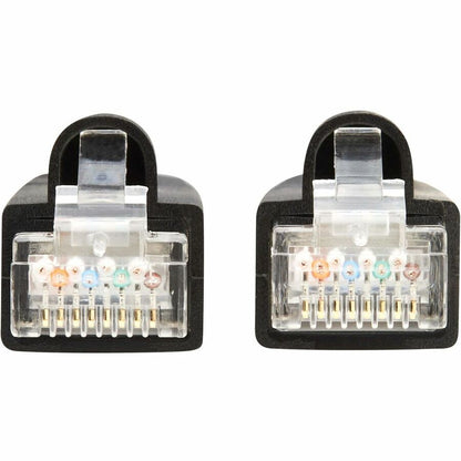 Câble Ethernet SSTP Cat8 40G sans accroc Tripp Lite par Eaton (RJ45 M/M), PoE, noir, 0,3 m (1 pi) N272-F01-BK