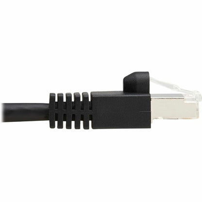 Câble Ethernet SSTP Cat8 40G sans accroc Tripp Lite par Eaton (RJ45 M/M), PoE, noir, 0,3 m (1 pi) N272-F01-BK