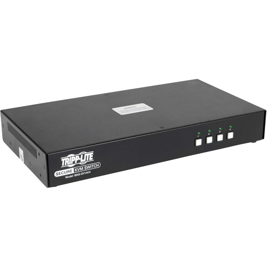 Commutateur KVM DVI-I 4 ports certifié NIAP PP3.0 Tripp Lite par Eaton B002-DV1AC4 B002-DV1AC4