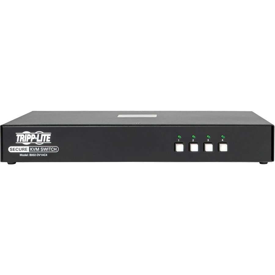 Commutateur KVM DVI-I 4 ports certifié NIAP PP3.0 Tripp Lite par Eaton B002-DV1AC4 B002-DV1AC4