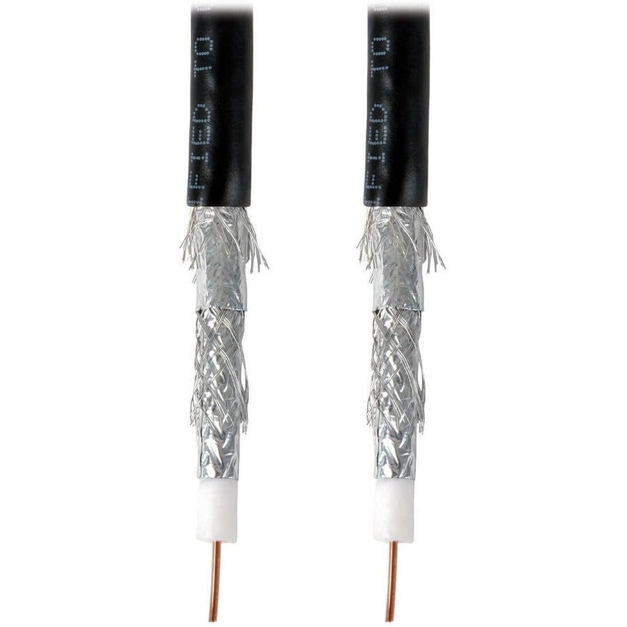 Câble coaxial Tripp Lite par Eaton RG6/U à quadruple blindage, homologué CMR, noir, 1 000 pi A224-01K-BK