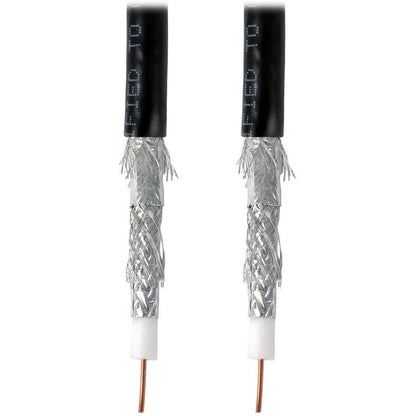 Câble coaxial Tripp Lite par Eaton RG6/U à quadruple blindage, homologué CMR, noir, 1 000 pi A224-01K-BK