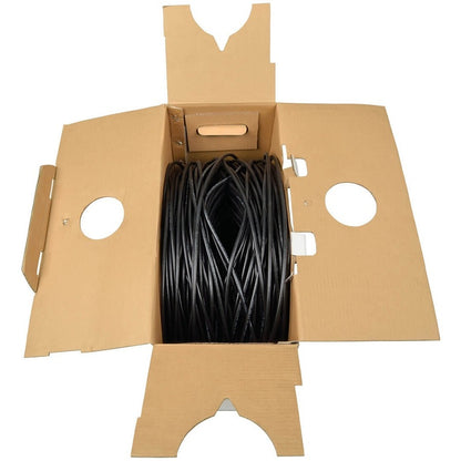 Câble coaxial Tripp Lite par Eaton RG6/U à quadruple blindage, homologué CMR, noir, 1 000 pi A224-01K-BK