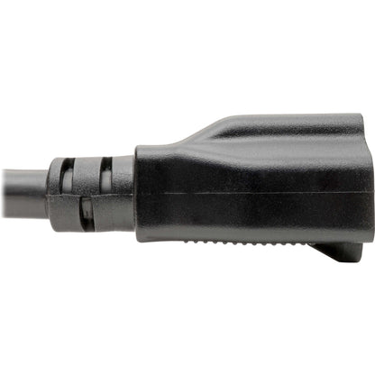 Câble adaptateur d'alimentation Tripp Lite 6 pouces L5-20P vers 5-15/20R avec connecteurs verrouillables robuste 20 A 12 AWG 6 pouces P046-06N-T