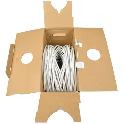 Câble coaxial Tripp Lite par Eaton RG6/U à quadruple blindage, homologué CMR, blanc, 1 000 pi A224-01K-WH
