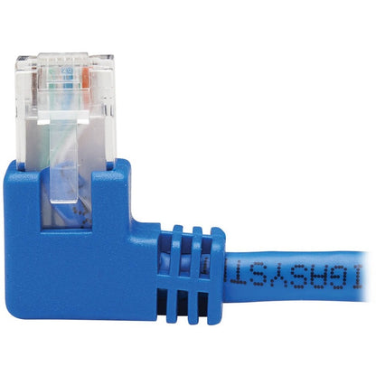 Câble Ethernet Cat6 à angle gauche Tripp Lite par Eaton N204-020-BL-LA - 20 pi, M/M, bleu N204-020-BL-LA