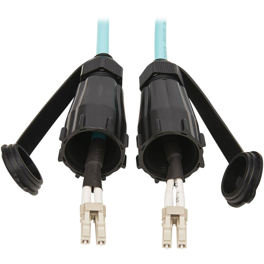 Câble de raccordement en fibre optique Tripp Lite by Eaton N820-05M-IND 10 Gb Duplex Multimode 50/125 OM3, Aqua, 5 m N820-05M-IND