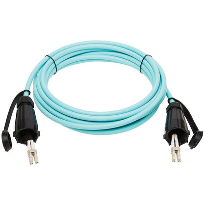 Câble de raccordement en fibre optique Tripp Lite by Eaton N820-05M-IND 10 Gb Duplex Multimode 50/125 OM3, Aqua, 5 m N820-05M-IND