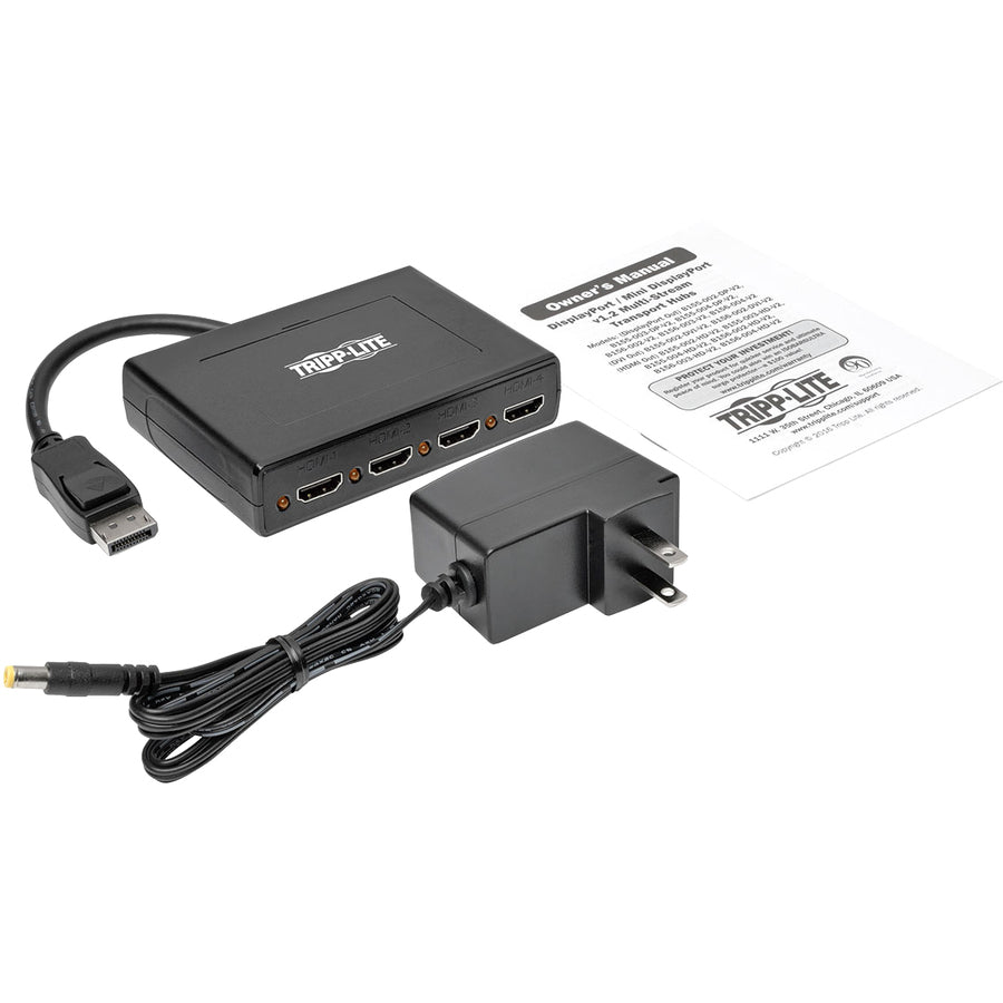 Hub MST DisplayPort 1.2 vers HDMI à 4 ports Tripp Lite par Eaton B156-004-HD-V2 B156-004-HD-V2