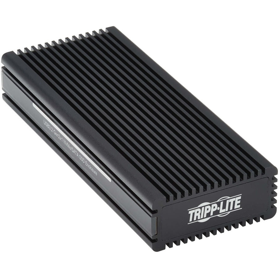 Boîtier de disque dur Tripp Lite by Eaton U457-1M2-NVME-L - Interface hôte USB 3.2 (Gen 2) Type C - Prise en charge UASP externe - Noir U457-1M2-NVME-L