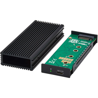 Boîtier de disque dur Tripp Lite by Eaton U457-1M2-NVME-L - Interface hôte USB 3.2 (Gen 2) Type C - Prise en charge UASP externe - Noir U457-1M2-NVME-L
